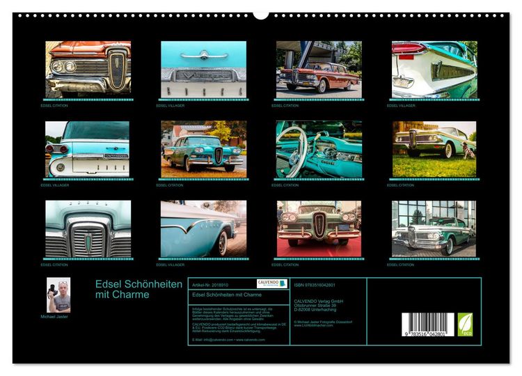 Produktbild: Edsel Sch&ouml;nheiten mit Charme (hochwertiger Premium Wandkalender 2026 DIN A2 quer), Kunstdruck in Hochglanz
