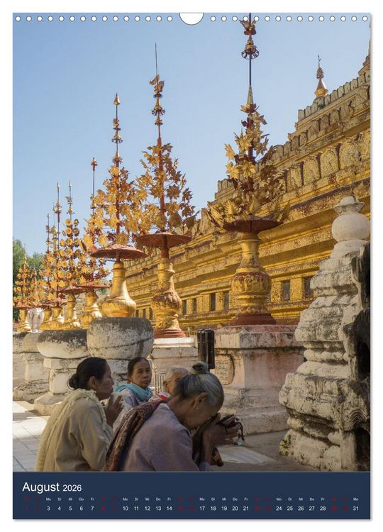 Produktbild: Reise durch Myanmar (Wandkalender 2026 DIN A3 hoch), CALVENDO Monatskalender