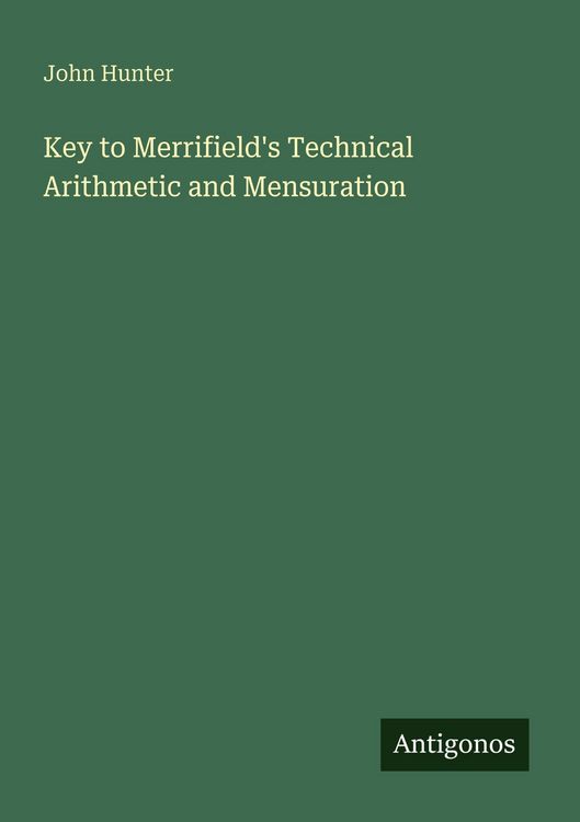 Produktbild: Key to Merrifield's Technical Arithmetic and Mensuration