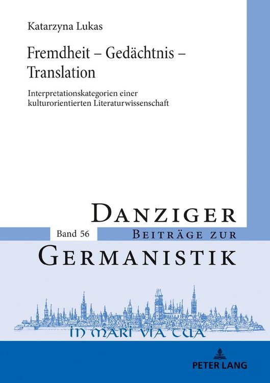 Produktbild: Fremdheit &ndash; Ged&auml;chtnis &ndash; Translation