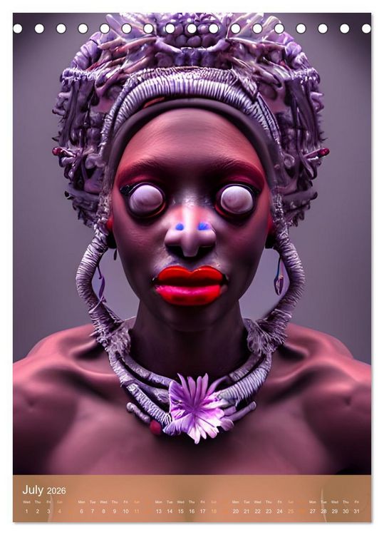 Produktbild: Voodoo Queens (Desk Calendar 2026 DIN A5 portrait), CALVENDO 12 Month DeskCalendar
