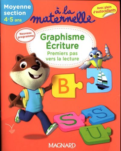 Produktbild: A la maternelle, graphisme-&eacute;criture : premiers pas vers la lecture: MS
