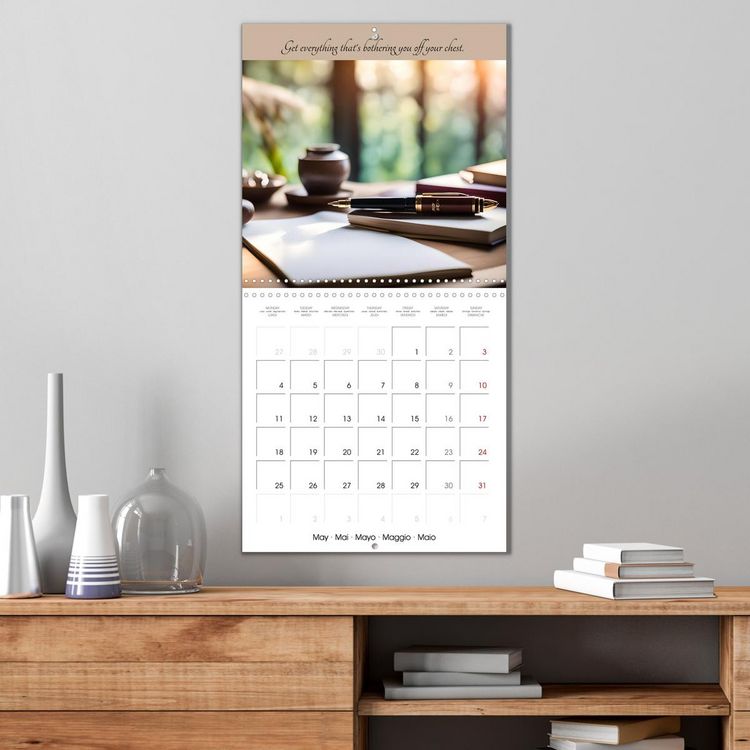 Produktbild: Your spa days at home - Creative AI ideas for home wellness (Wall Calendar 2026 12 &times; 12 Inch) CALVENDO 12 Month Wall Calendar