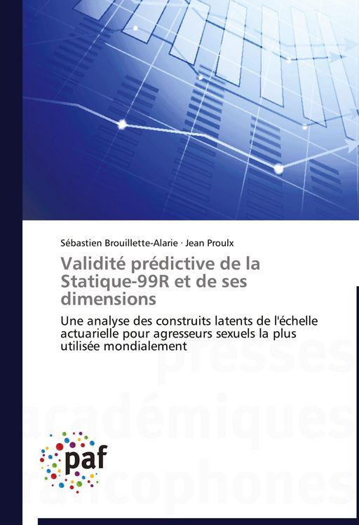 Produktbild: Validit&eacute; pr&eacute;dictive de la Statique-99R et de ses dimensions