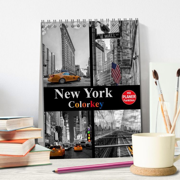 Produktbild: New York Colorkey (Tischkalender 2026 DIN A5 hoch), CALVENDO Monatskalender