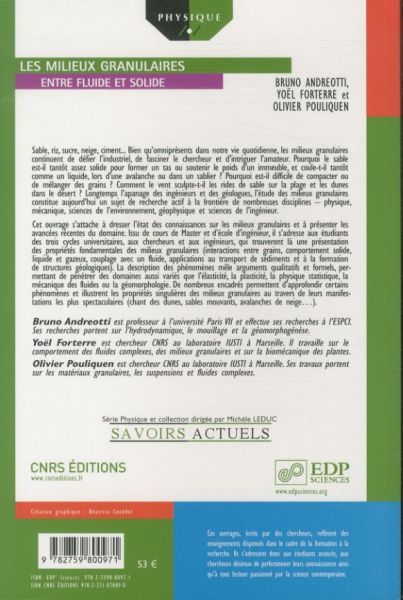 Produktbild: Les milieux granulaires entre fluide et solide