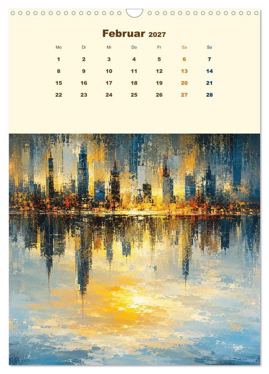 Produktbild: Upside Down Gem&auml;lde - Gespiegelte Landschaften (Wandkalender 2027 DIN A3 hoch), CALVENDO Monatskalender