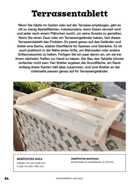 Produktbild: Gartenm&ouml;bel aus Holz