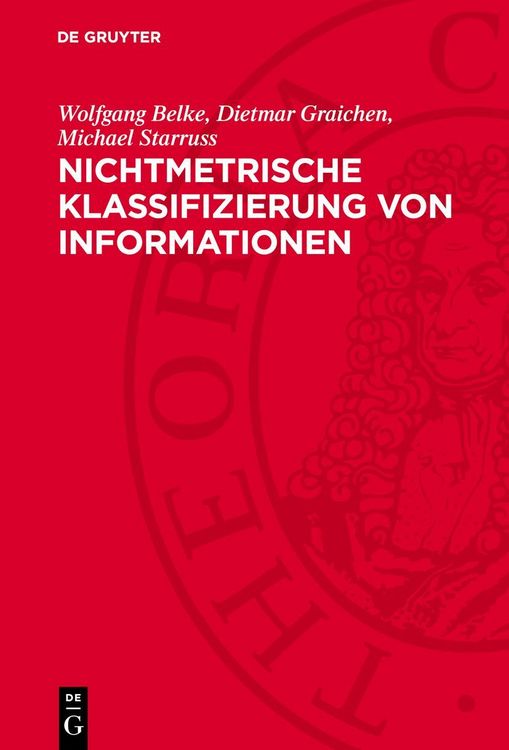 Produktbild: Nichtmetrische Klassifizierung von Informationen