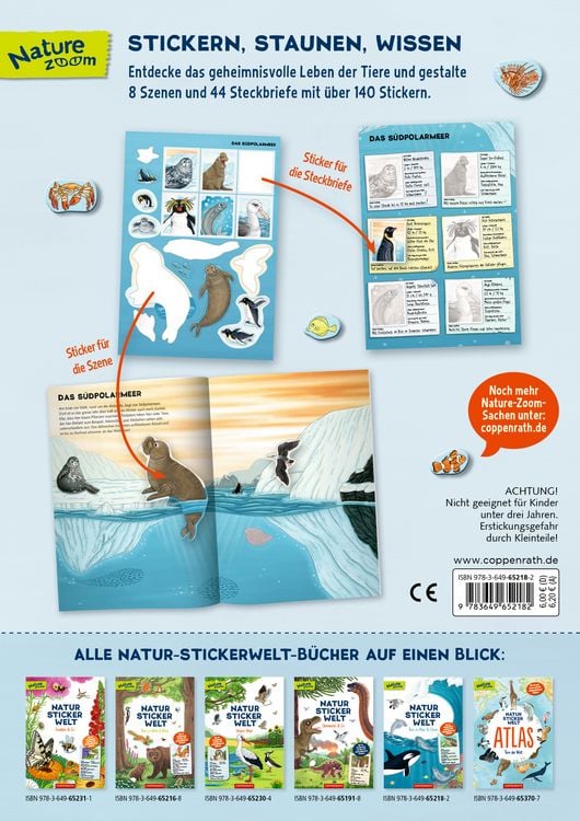 Produktbild: Natur-Stickerwelt: Tiere in Meer und Ozean