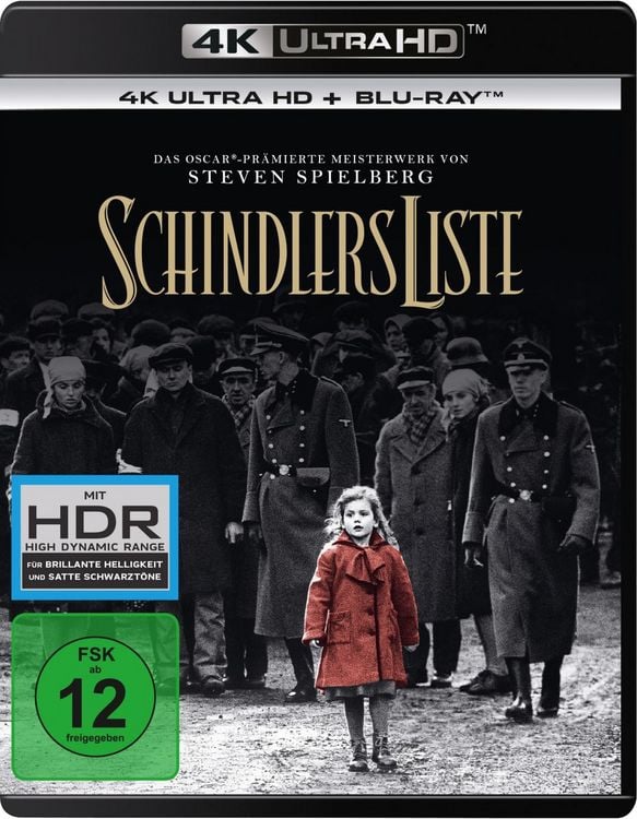 Produktbild: Schindlers Liste - Remastered (4K Ultra HD) (+ Blu-ray 2D) (+ Bonus-Blu-ray)