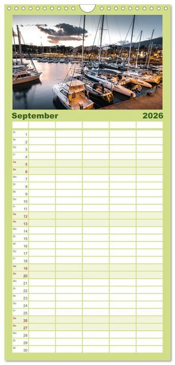 Produktbild: Familienplaner 2026 - Madeira - Paradies im Atlantik mit 5 Spalten (Wandkalender, 21 x 45 cm) CALVENDO