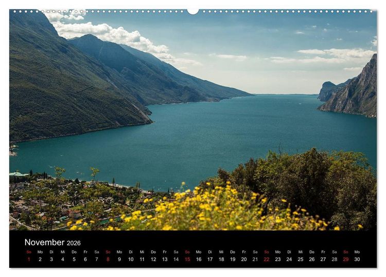 Produktbild: Die sch&ouml;nste Seite am Gardasee (Wandkalender 2026 DIN A2 quer), CALVENDO Monatskalender