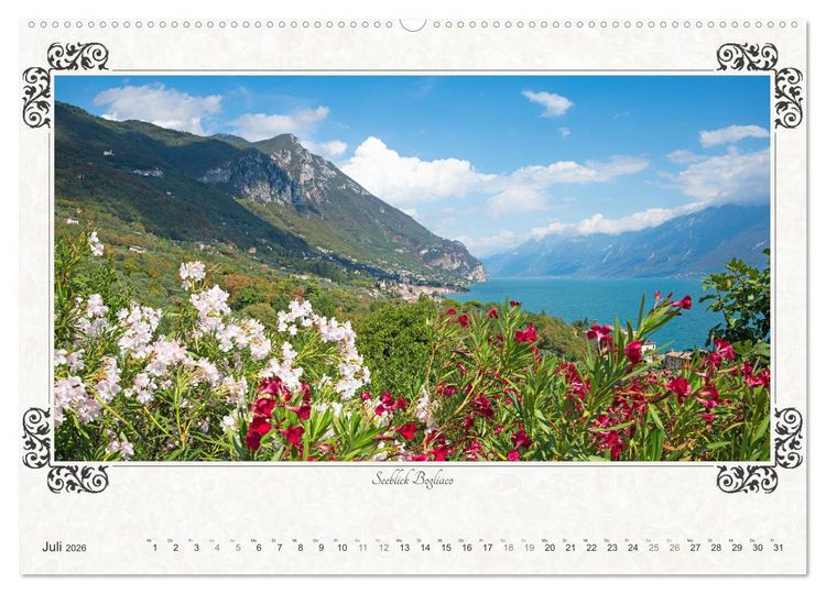 Produktbild: Gardasee - Idylle am Lago 2026 (Wandkalender 2026 DIN A2 quer), CALVENDO Monatskalender