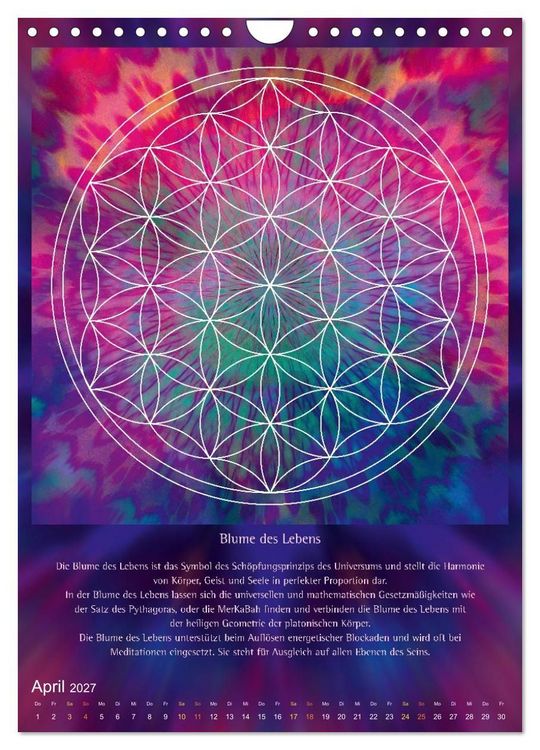 Produktbild: Heilige Geometrie und Bilder der Neuen Zeit (Wandkalender 2027 DIN A4 hoch), CALVENDO Monatskalender