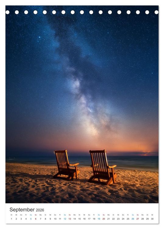 Produktbild: Sehnsucht Strand (Tischkalender 2026 DIN A5 hoch), CALVENDO Monatskalender