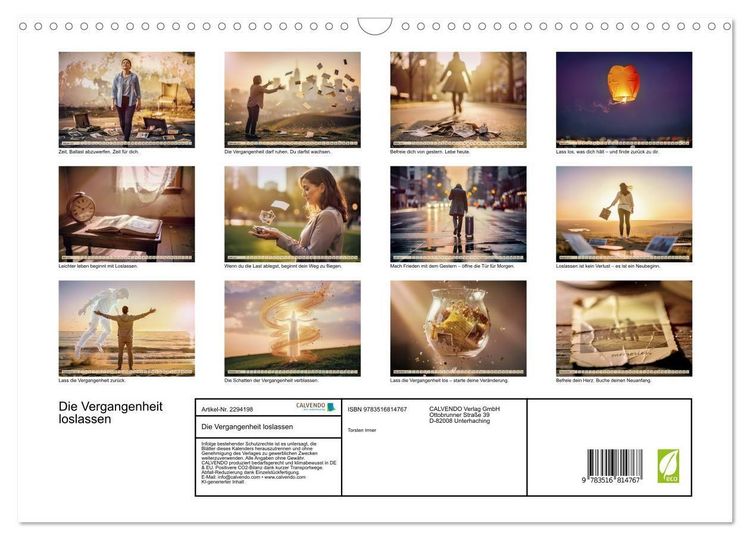 Produktbild: Die Vergangenheit loslassen (Wandkalender 2027 DIN A3 quer), CALVENDO Monatskalender