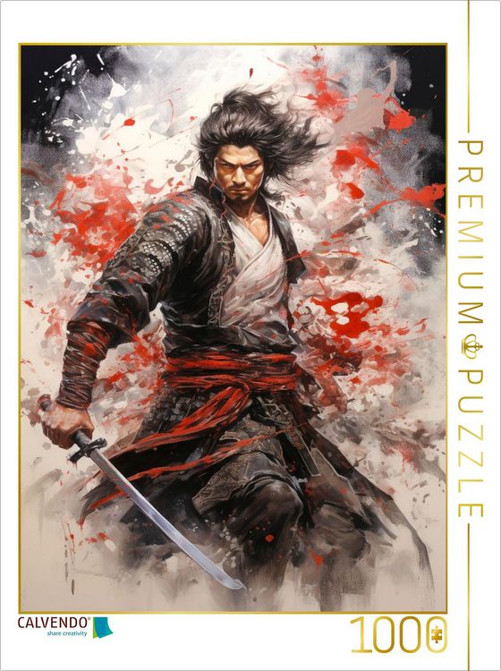 Produktbild: CALVENDO Puzzle Der willensstarke Samurai | 1000 Teile Lege-Gr&ouml;&szlig;e 64x48cm Foto-Puzzle f&uuml;r gl&uuml;ckliche Stunden