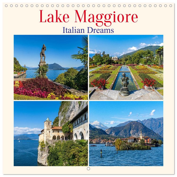 Produktbild: Lake Maggiore - Italian Dreams (Wall Calendar 2026 12 &times; 12 Inch) CALVENDO 12 Month Wall Calendar