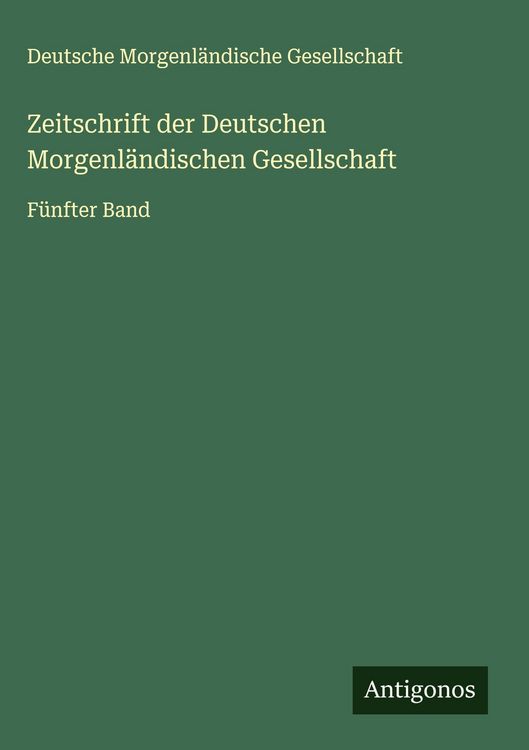 Produktbild: Zeitschrift der Deutschen Morgenl&auml;ndischen Gesellschaft