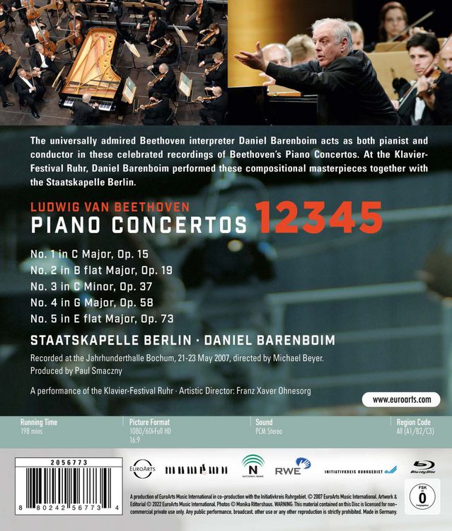Produktbild: Beethoven - Klavierkonzerte Nr. 1-5