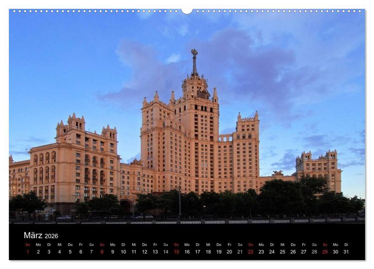 Produktbild: Moskau (hochwertiger Premium Wandkalender 2026 DIN A2 quer), Kunstdruck in Hochglanz
