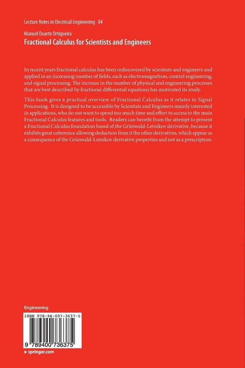 Produktbild: Fractional Calculus for Scientists and Engineers