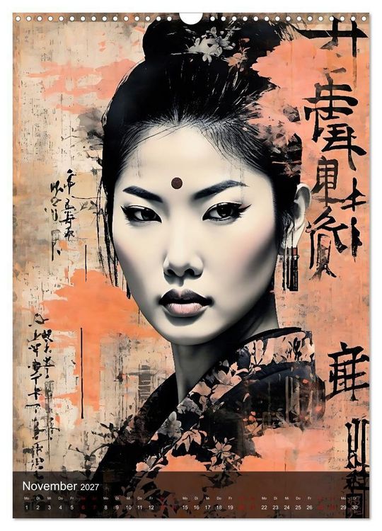 Produktbild: Geisha - Asian Spirit (Wandkalender 2027 DIN A3 hoch), CALVENDO Monatskalender