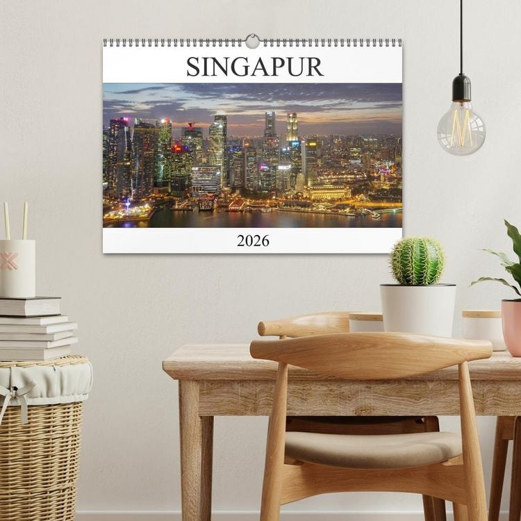 Produktbild: Singapur (Wandkalender 2026 DIN A3 quer), CALVENDO Monatskalender