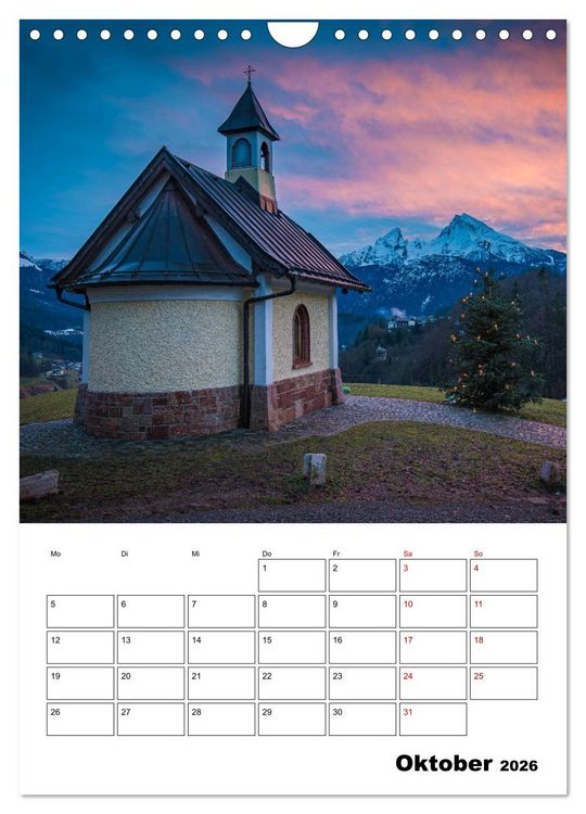 Produktbild: Traumhaftes Berchtesgadener Land (Wandkalender 2026 DIN A4 hoch), CALVENDO Monatskalender