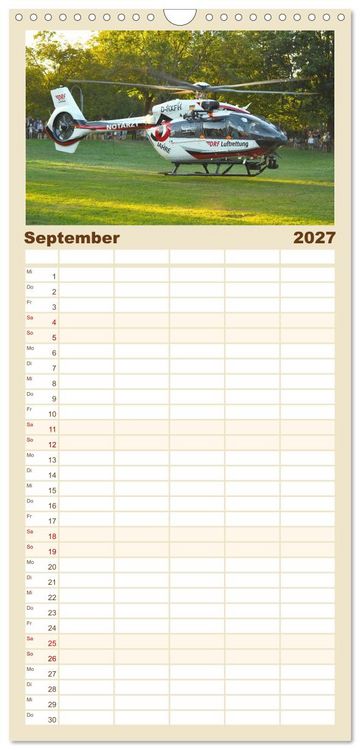 Produktbild: Familienplaner 2027 - Wo Kraft schwebt und Pr&auml;zision fliegt mit 5 Spalten (Wandkalender, 21 x 45 cm) CALVENDO