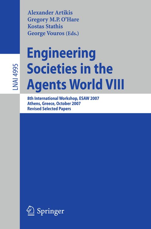 Produktbild: Engineering Societies in the Agents World VIII