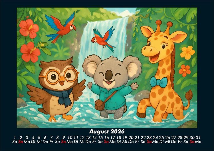 Produktbild: Ollie, Kiki & Nala - Fest der Freundschaft 2026 Fotokalender DIN A5