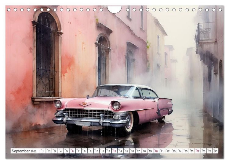 Produktbild: Oldtimer - Vergangenheit neu entdeckt (Wandkalender 2026 DIN A4 quer), CALVENDO Monatskalender