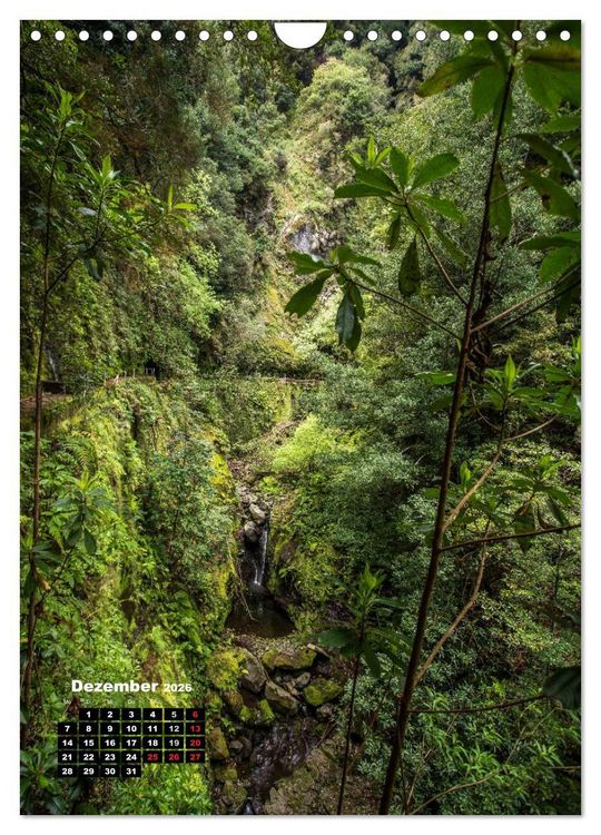 Produktbild: Levadas - Wasserwege auf Madeira (Wandkalender 2026 DIN A4 hoch), CALVENDO Monatskalender