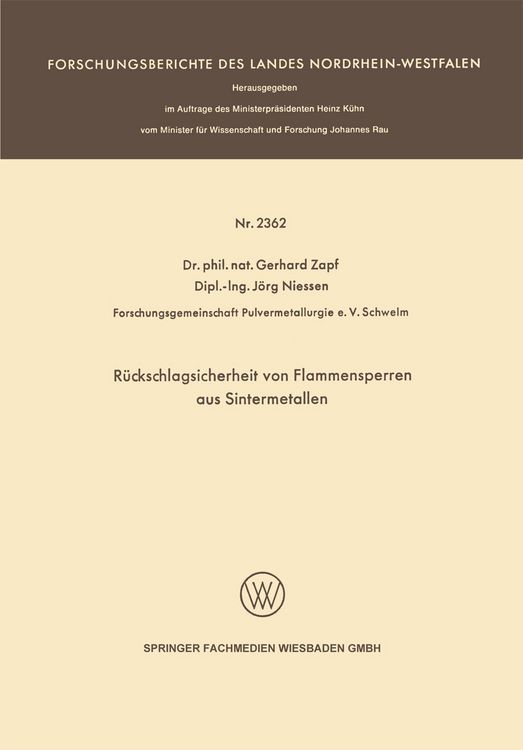 Produktbild: R&uuml;ckschlagsicherheit von Flammensperren aus Sintermetallen