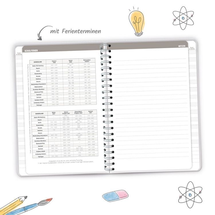 Produktbild: TR&Ouml;TSCH - Gymnasialplaner Dark 26/27