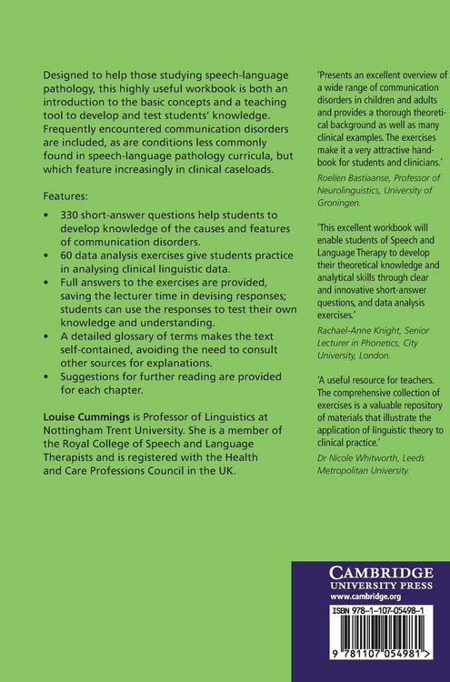 Produktbild: The Communication Disorders Workbook