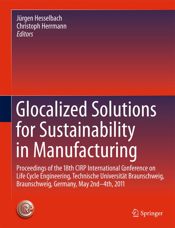 Produktbild: Glocalized Solutions for Sustainability in Manufacturing