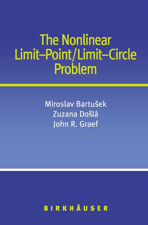 Produktbild: The Nonlinear Limit-Point/Limit-Circle Problem