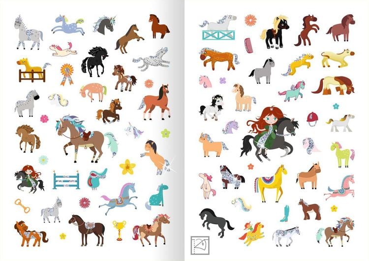 Produktbild: Glitzerspa&szlig; &ndash; Pferde-Sticker
