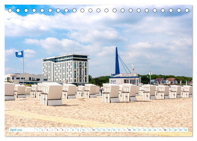 Produktbild: Warnem&uuml;nde - Sommer, Sonne und Sand im Schuh (Tischkalender 2026 DIN A5 quer), CALVENDO Monatskalender