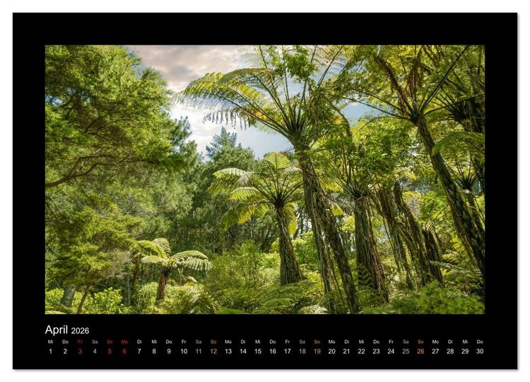 Produktbild: Neuseeland - Wunderwelt der Natur (Wandkalender 2026 DIN A4 quer), CALVENDO Monatskalender