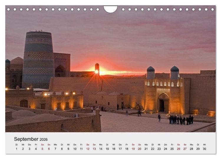 Produktbild: Usbekistan entlang der Seidenstra&szlig;e (Wandkalender 2026 DIN A4 quer), CALVENDO Monatskalender