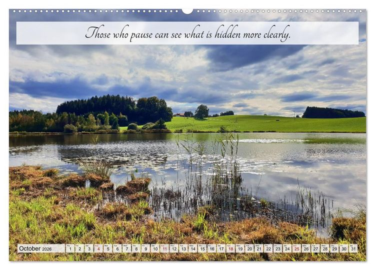 Produktbild: Breathe. See. Shift. Photographic and poetic inspiration for an alert life (High Quality Premium Wall Calendar 2026 DIN A2 landscape),CALVENDO 12 Mont