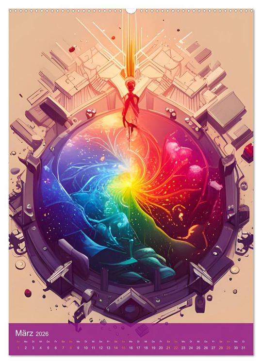 Produktbild: Alle Farben des Regenbogens (hochwertiger Premium Wandkalender 2026 DIN A2 hoch), Kunstdruck in Hochglanz