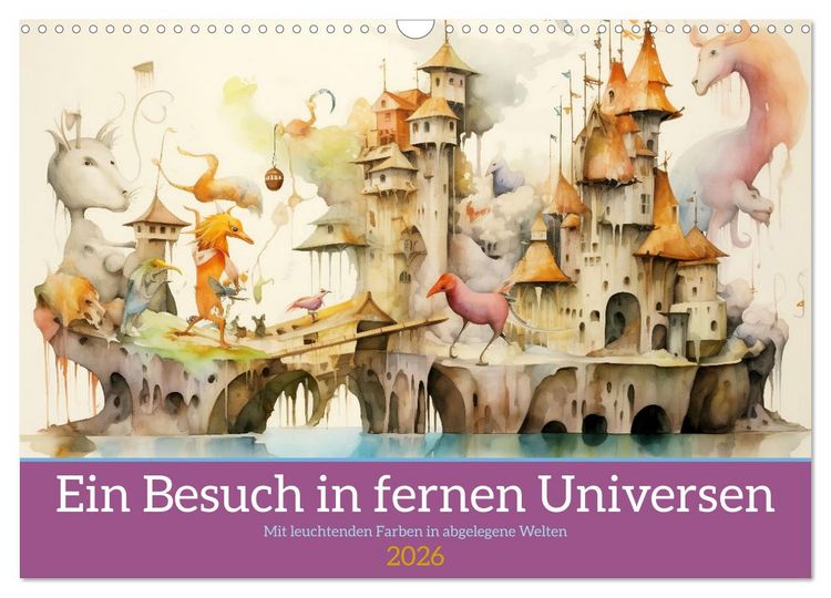 Produktbild: Ein Besuch in fernen Universen (Wandkalender 2026 DIN A3 quer), CALVENDO Monatskalender