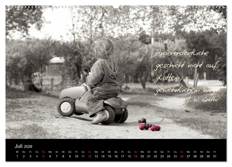 Produktbild: Poetische Wege (Wandkalender 2026 DIN A2 quer), CALVENDO Monatskalender