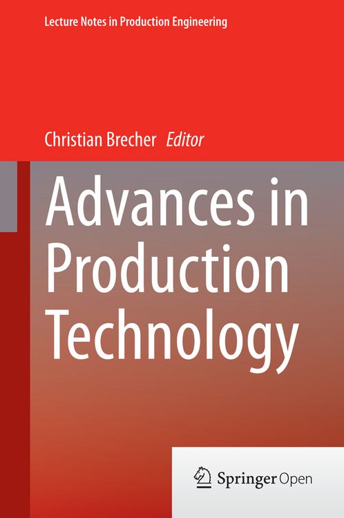 Produktbild: Advances in Production Technology