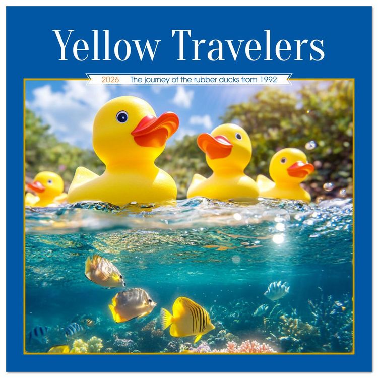 Produktbild: Yellow Travelers (Wall Calendar 2026 12 &times; 12 Inch) CALVENDO 12 Month Wall Calendar